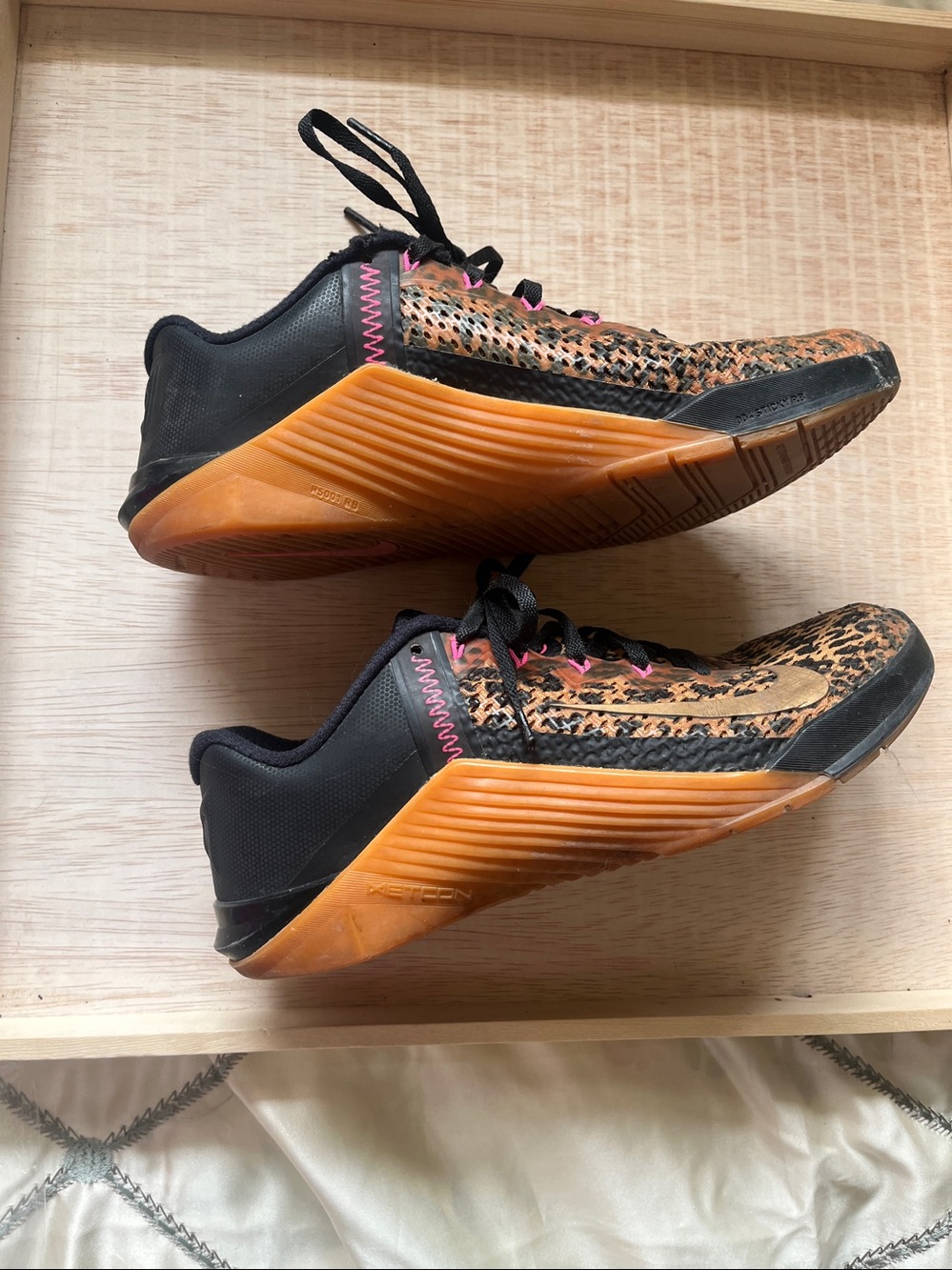 Nike Leopard Print  runners - Pink, Black & Brown